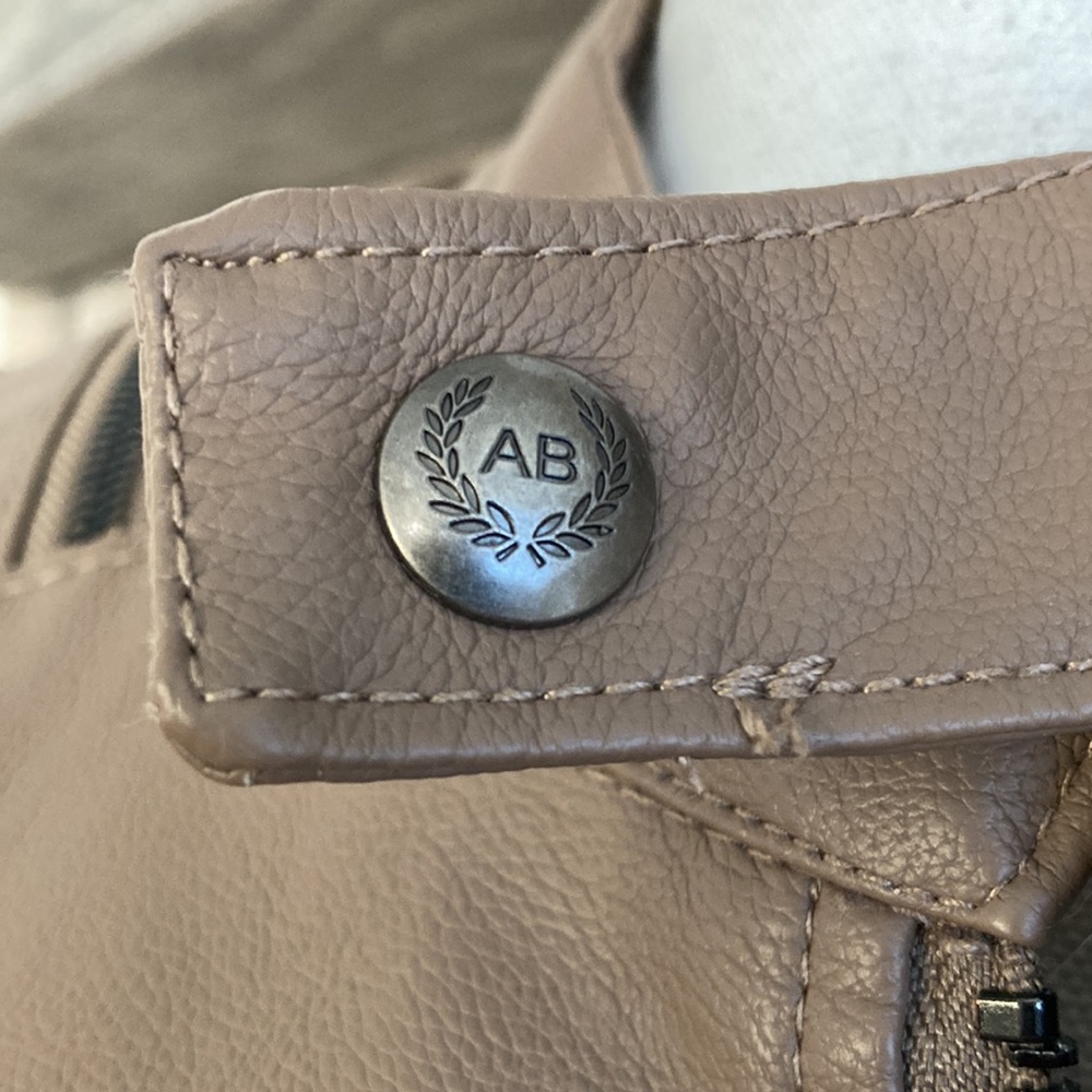 American Breed Pleather Coat Jacket - image 8